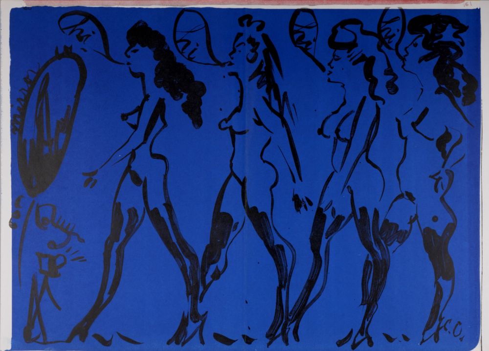 Lithograph Oldenburg - Parade of Women, 1964