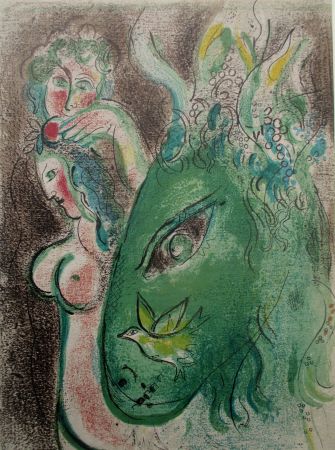 Lithograph Chagall - Paradis