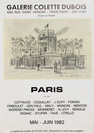 Poster Utrillo - Paris