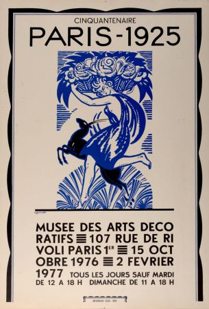 Lithograph Bonfils - Paris 1925 - Musée des Arts Décoratifs, 1976