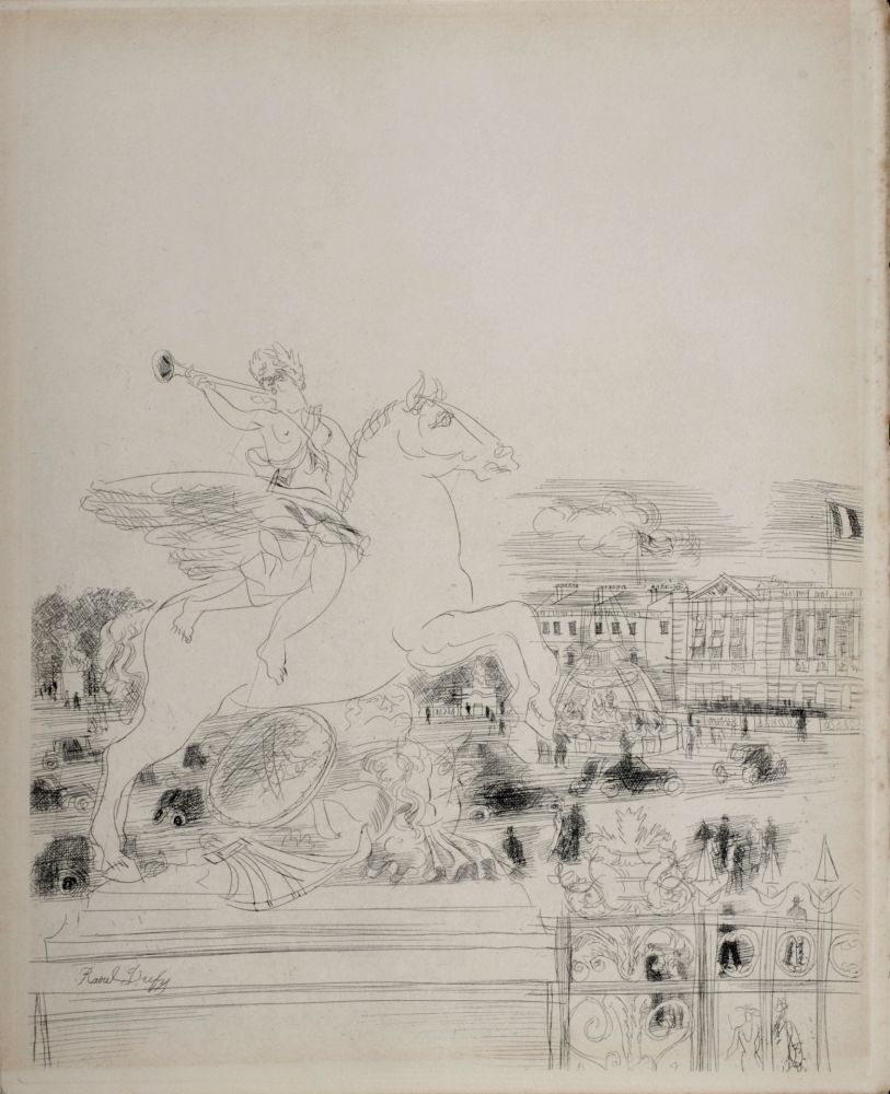 Etching Dufy - Paris 1937 : Mes Champs-Elysées, 1937