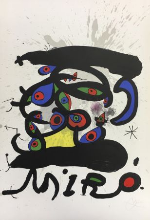 Lithograph Miró - Paris 1971