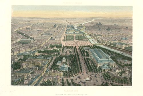 Lithograph Benoist - Paris en 1860