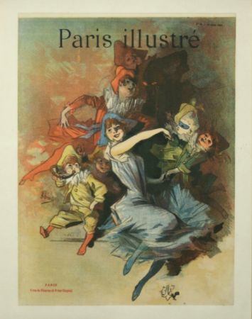 Lithograph Cheret - Paris  Illustré  10 Mars 1888
