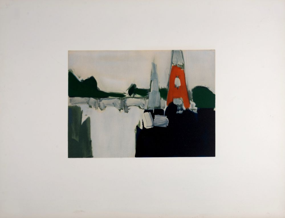 Lithograph De Stael - Paris, La Tour Eiffel, 1974