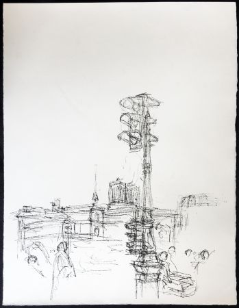 Lithograph Giacometti - Paris Sans Fin. 75ème planche (1961). 1964. Tirage à part à 20 ex.