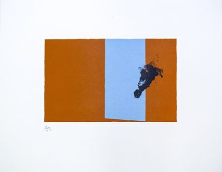 Lithograph Motherwell - Paris Suite III - Autumn