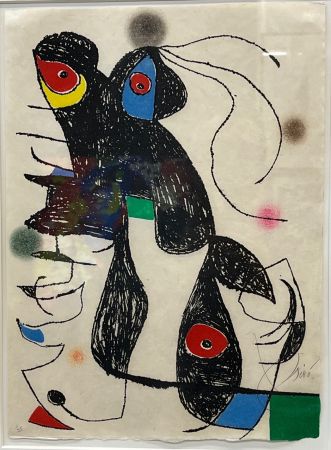 Etching And Aquatint Miró - Paroles peintes V