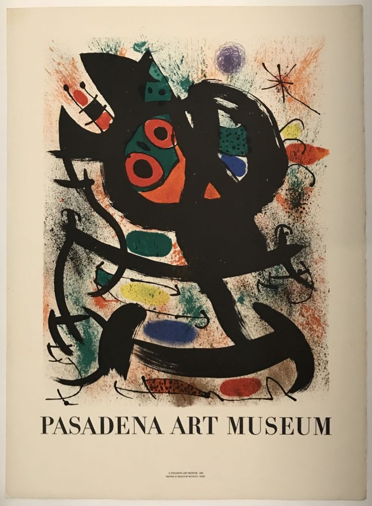 Lithograph Miró - Pasadena Art Museum