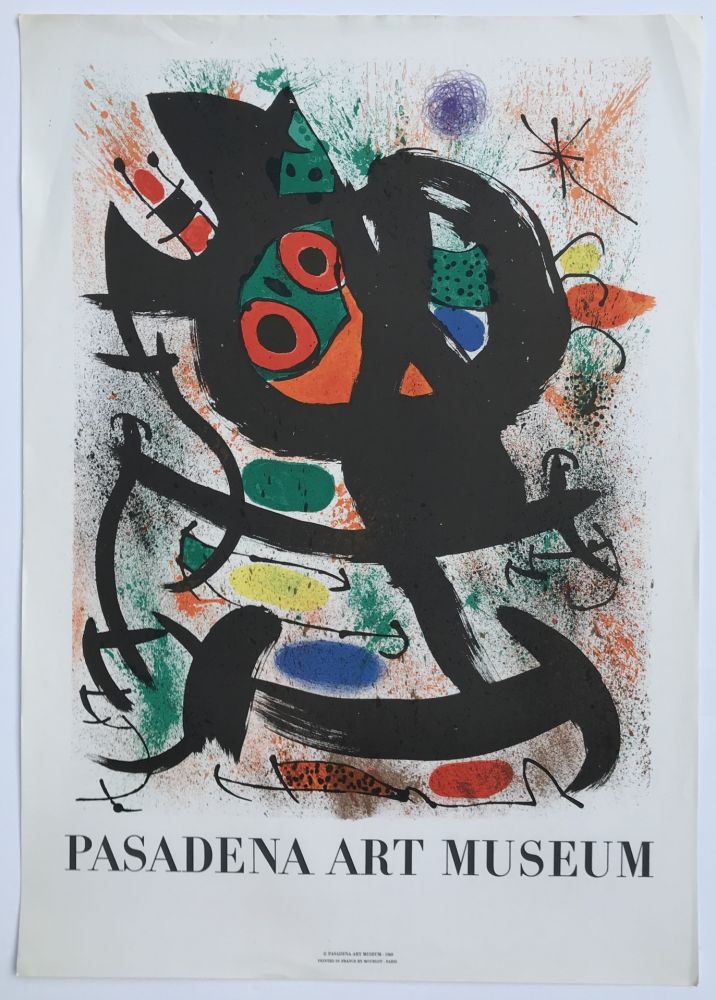 Lithograph Miró - Pasadena Art Museum