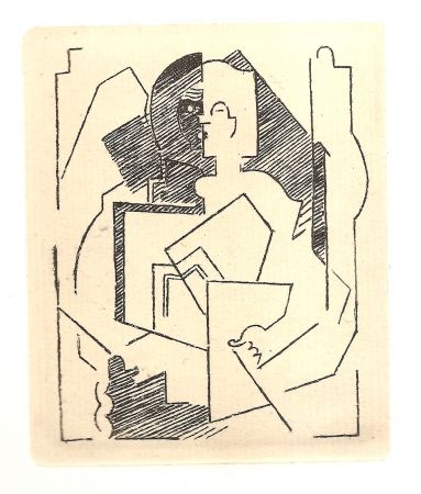 Etching Gleizes - Pascal.  Pensées sur l'homme et Dieu (restrikes of 22 etchings) 