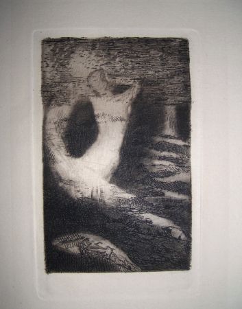 Engraving Redon - Passage d'une ame