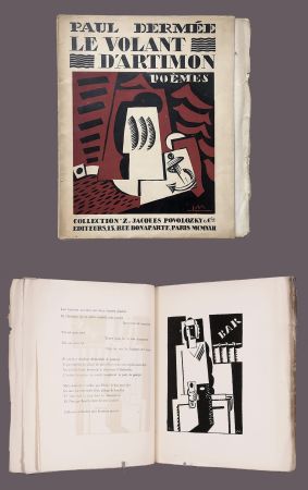 Illustrated Book Marcoussis - Paul Dermée : LE VOLANT D'ARTIMON. POÈMES. 1 des 10 Hollande avec envoi.