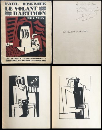 Illustrated Book Marcoussis - Paul Dermée : LE VOLANT D'ARTIMON. POÈMES. Exemplaire avec envoi 