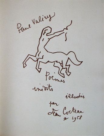 Lithograph Cocteau - Paul Valéry - Douze Poèmes