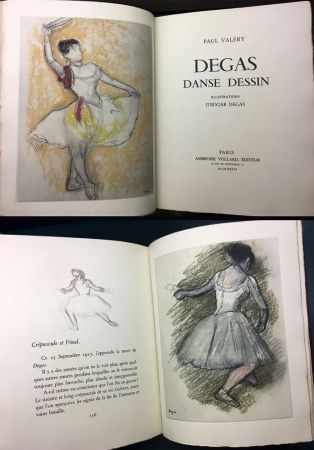 Illustrated Book Degas - Paul Valéry : DEGAS DANSE DESSIN. 26 gravures en couleurs (Vollard, Paris 1936).