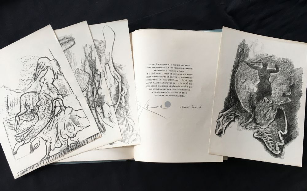 Illustrated Book Ernst - Paul Éluard : CHANSON COMPLÈTE. Avec 4 Lithographies de Max Ernst (1939)