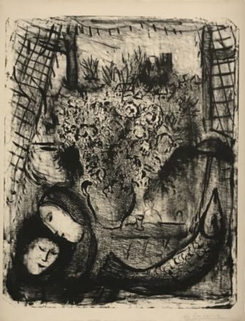 Lithograph Chagall - Paysage