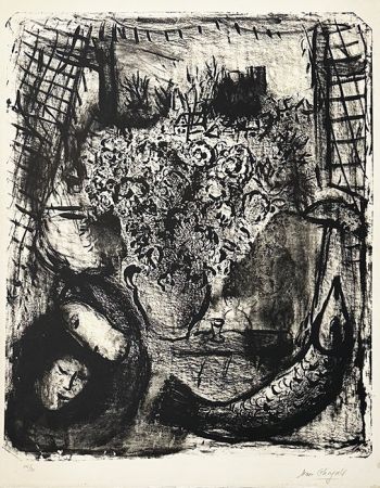 Lithograph Chagall - Paysage