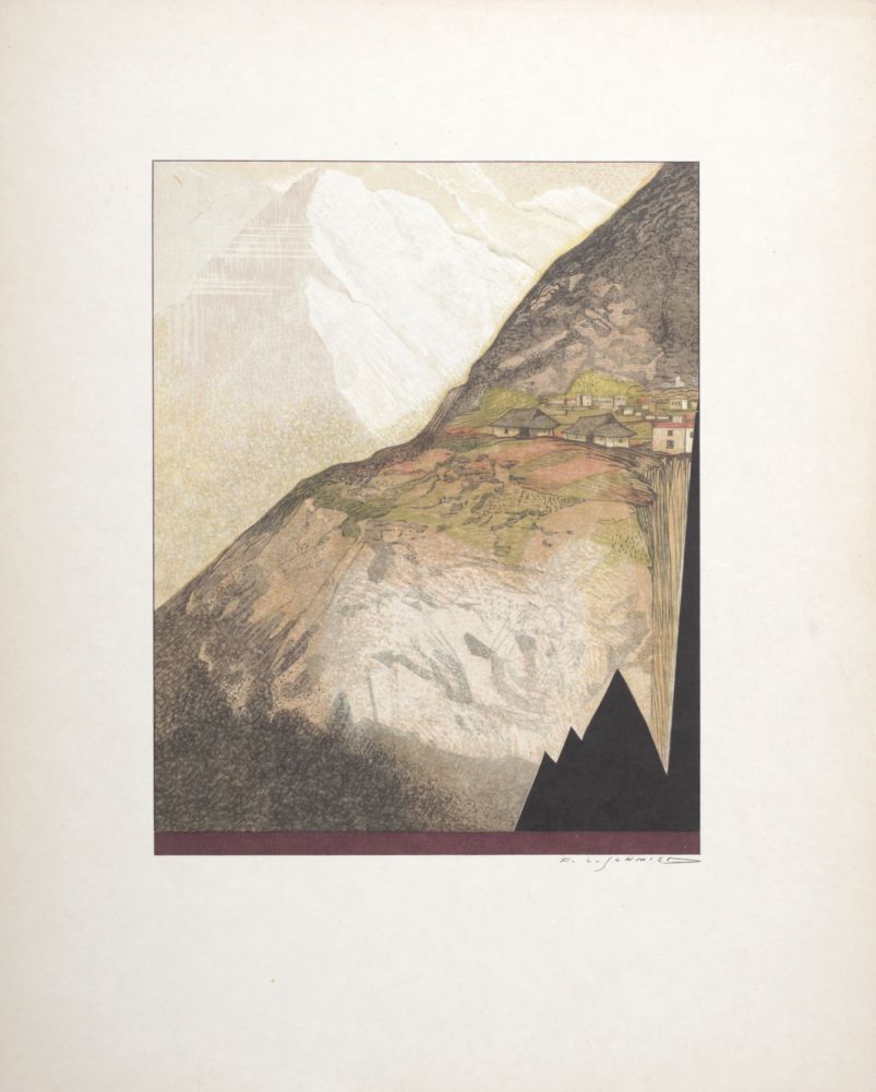 Woodcut Schmied - Paysage#2, 1930