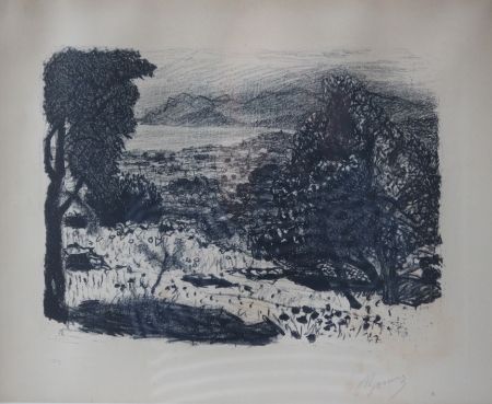 Lithograph Bonnard - Paysage du Midi