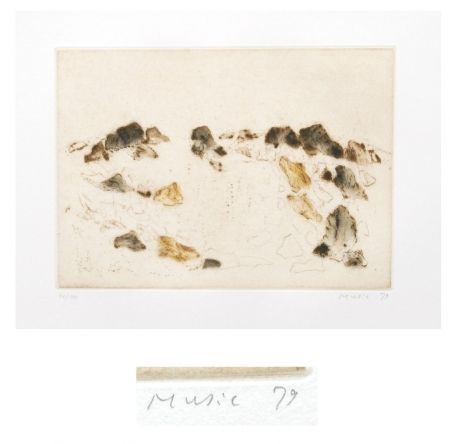 Etching And Aquatint Music - Paysage rocheux