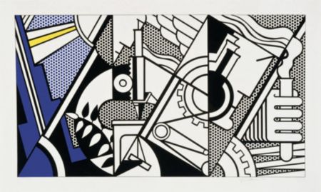 Lithograph Lichtenstein - Peace Through Chemistry IV