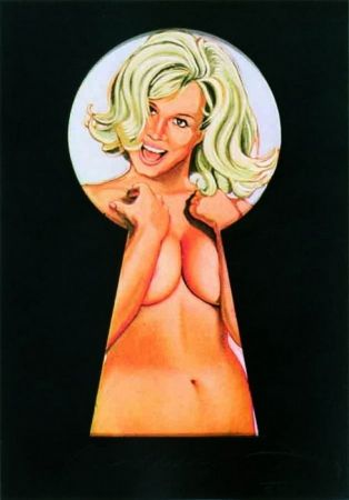 Lithograph Ramos - Peek-a-Boo Blonde