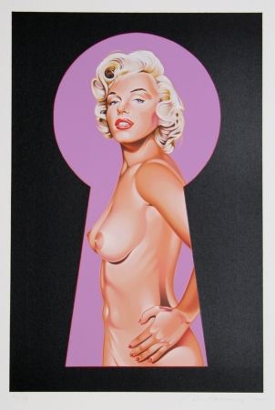 Lithograph Ramos - Peek a Boo Marilyn 2