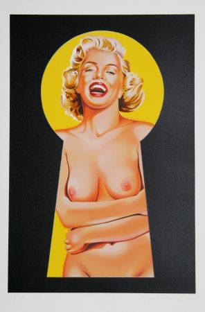 Lithograph Ramos - Peek a Boo Marilyn 3