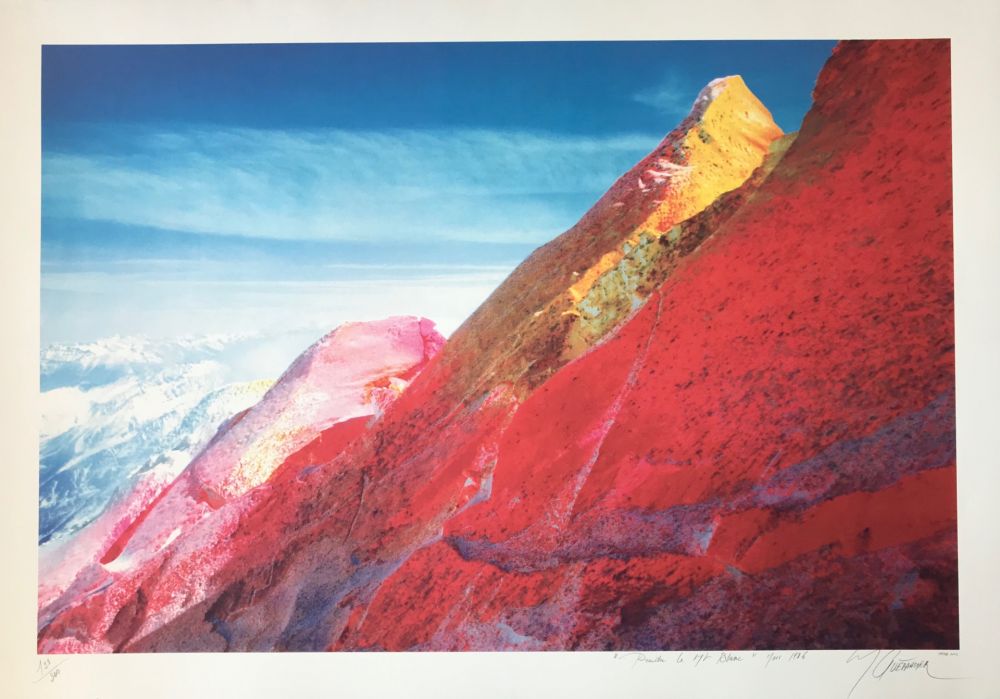 Screenprint Gueranger - Peindre le Mont-Blanc