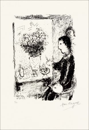 Lithograph Chagall - Peintre