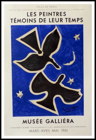 Lithograph Braque - Peintres témoins de leur temps - Musée GALLIERA