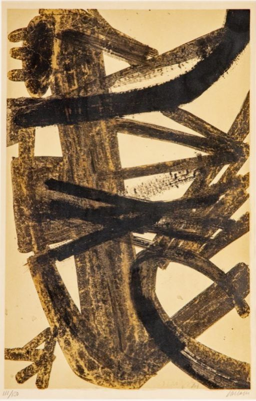 Lithograph Soulages - Peinture 1947 - 1960 