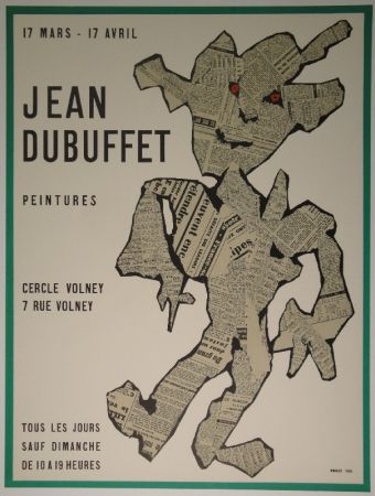 Lithograph Dubuffet - Peintures