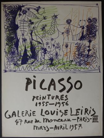 Lithograph Picasso - Peintures - Galerie Leiris 1957