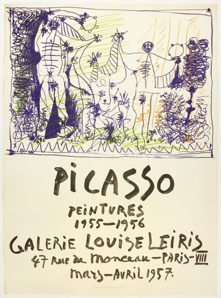 Lithograph Picasso - Peintures 1955 - 1956 (Galerie Louise Leiris)