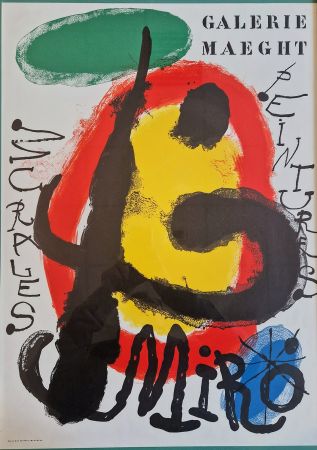 Poster Miró - Peintures murales