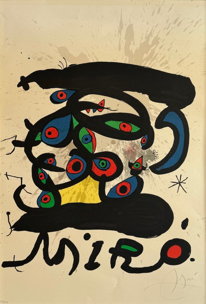 Lithograph Miró - Peintures sur papier,dessins