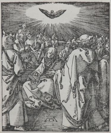 Woodcut Durer - Pentecost (The Small Passion), 1612