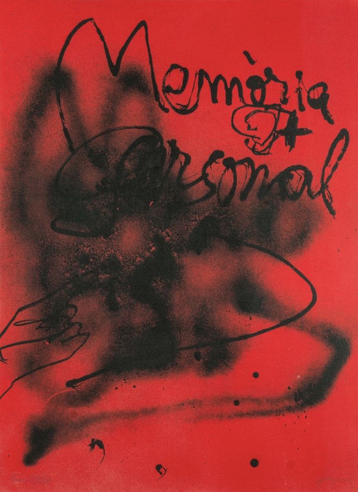 Lithograph Tàpies - Personal Memories