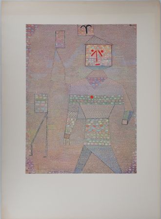 Lithograph Klee - Personnage heureux