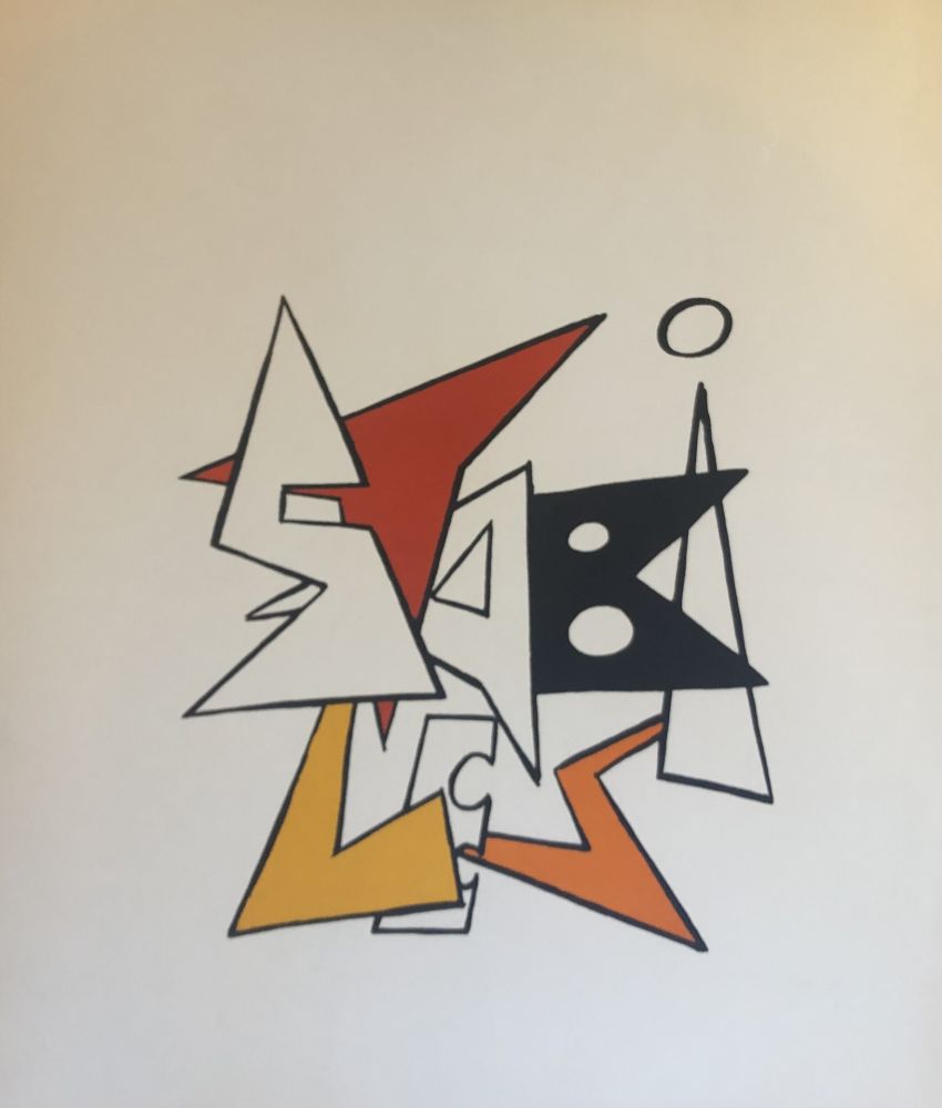 Lithograph Calder - Petit stabil