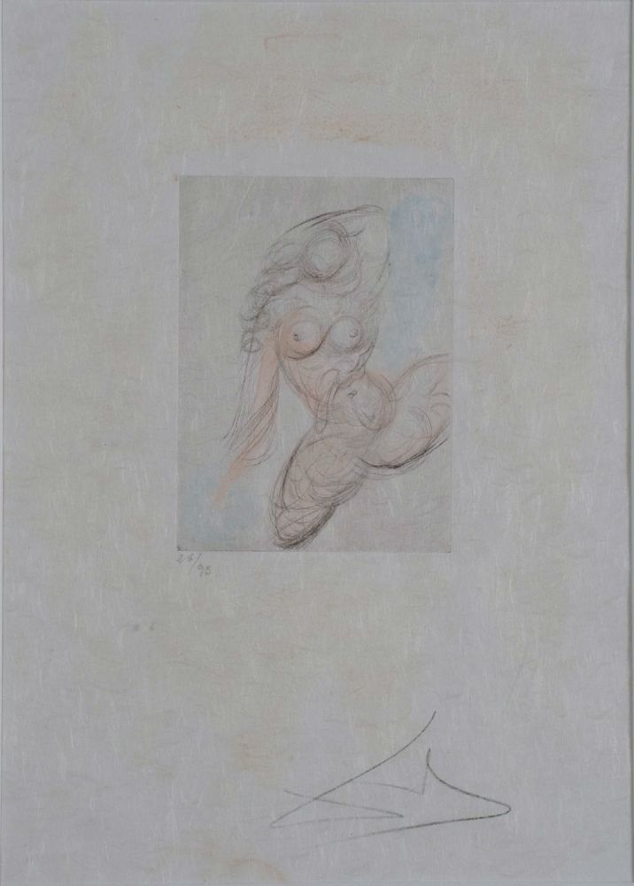 Etching Dali - Petites Nus (Ronsard) E