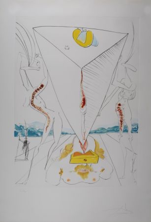 Drypoint Dali - Philosophe écrasé par le cosmos