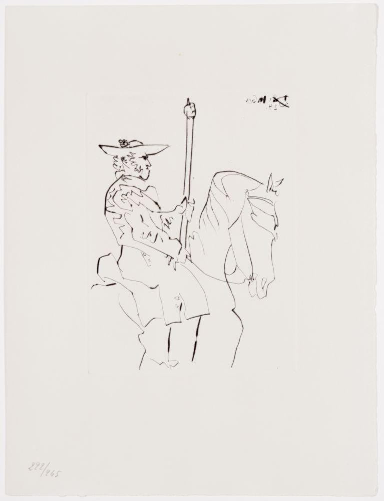Etching Picasso - Picador au Repos