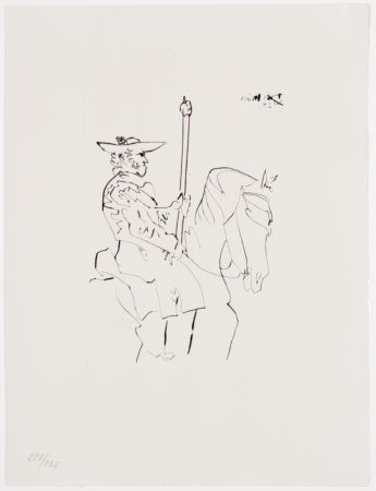 Etching Picasso - Picador au Repos