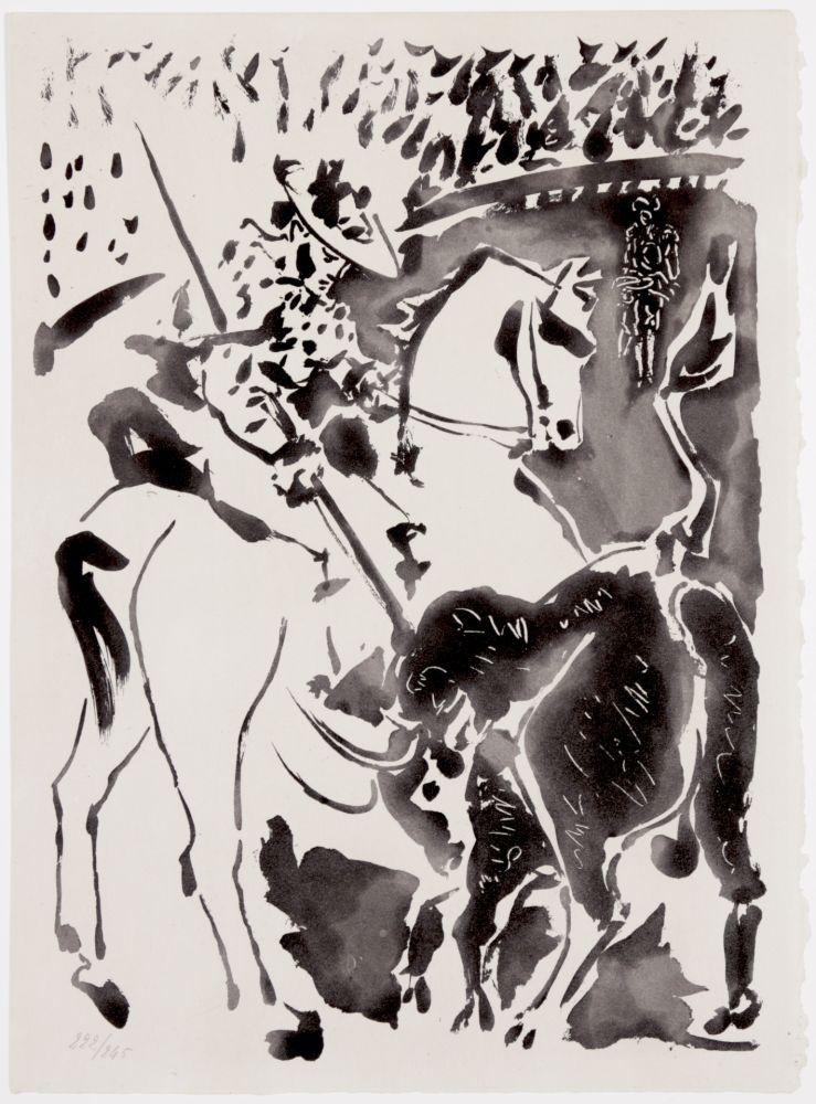 Aquatint Picasso - Picador et Taureau