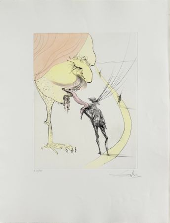 Engraving Dali - Picasso: A Ticket for Glory