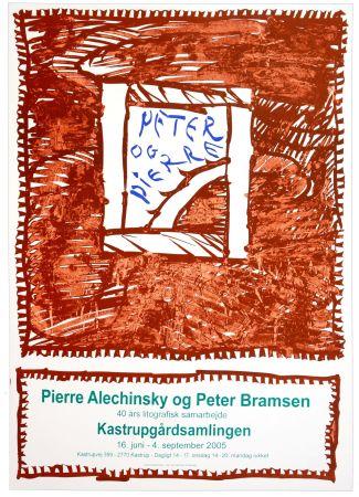 Poster Alechinsky - Pierre Alechinsky og Peter Bramsen, 40 års lithographisk samarbejde